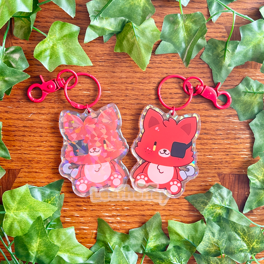 Pirate Fox Acrylic Charm