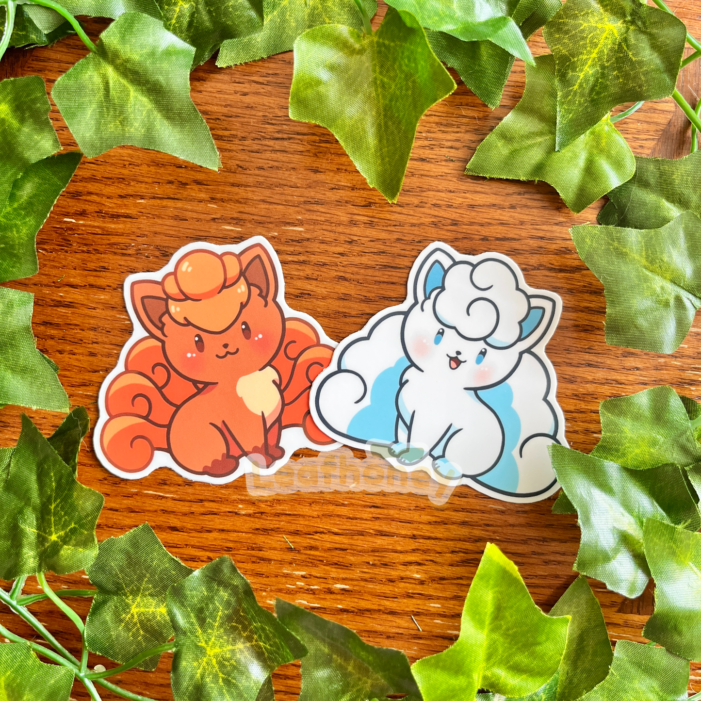 Ice & Fire Fox Vinyl Stickers