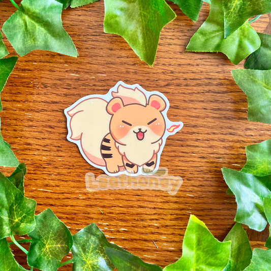 Fire Pup Vinyl Sticker