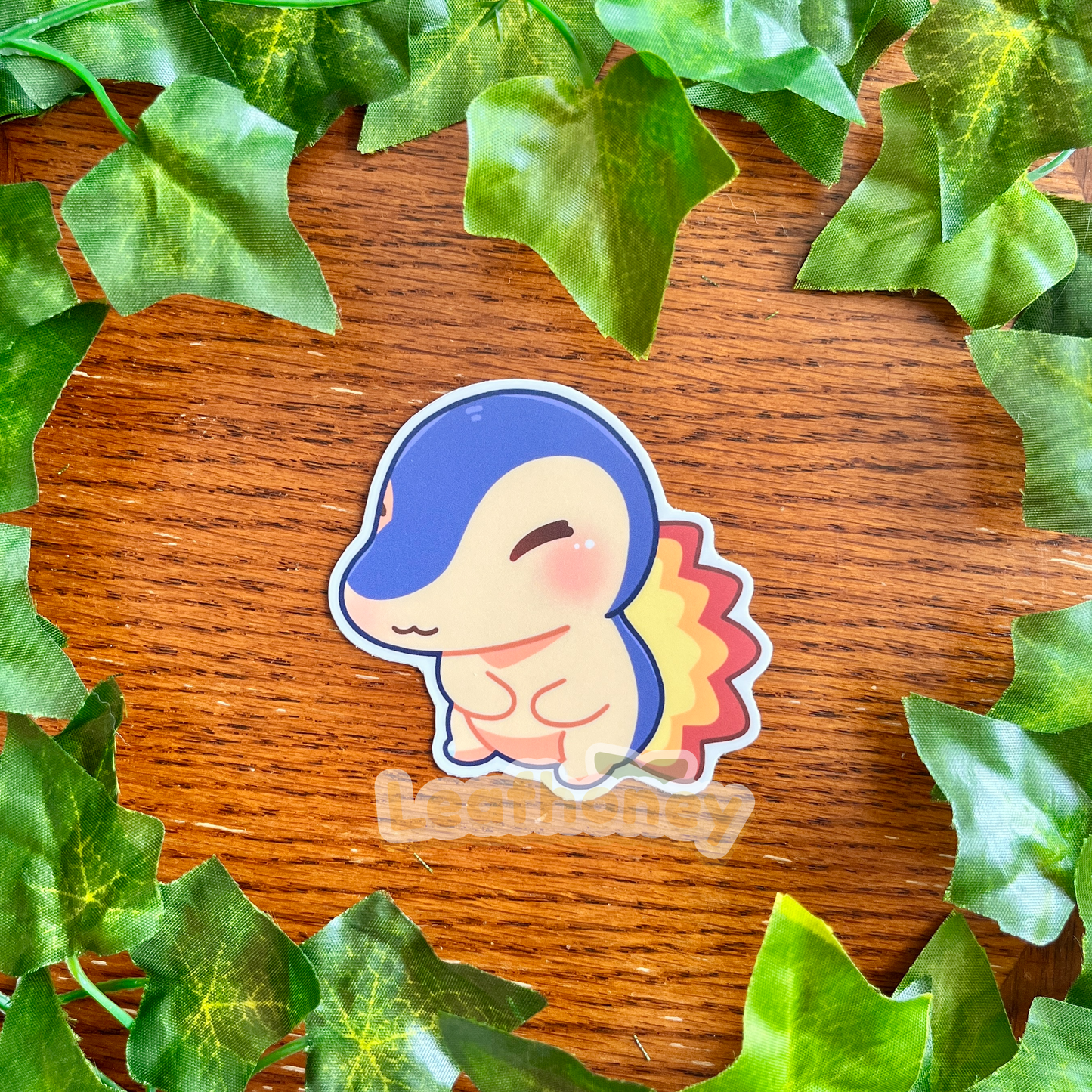 Fire Porcupine Vinyl Sticker