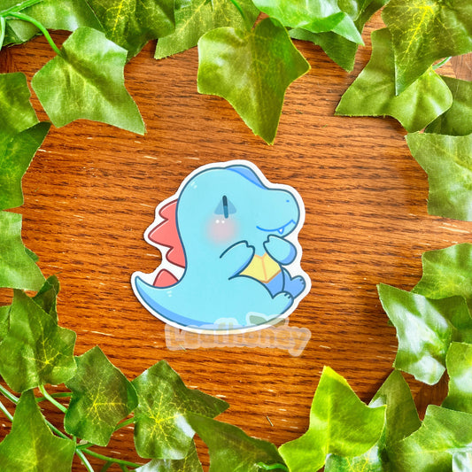 Blue Crocodile Vinyl Sticker