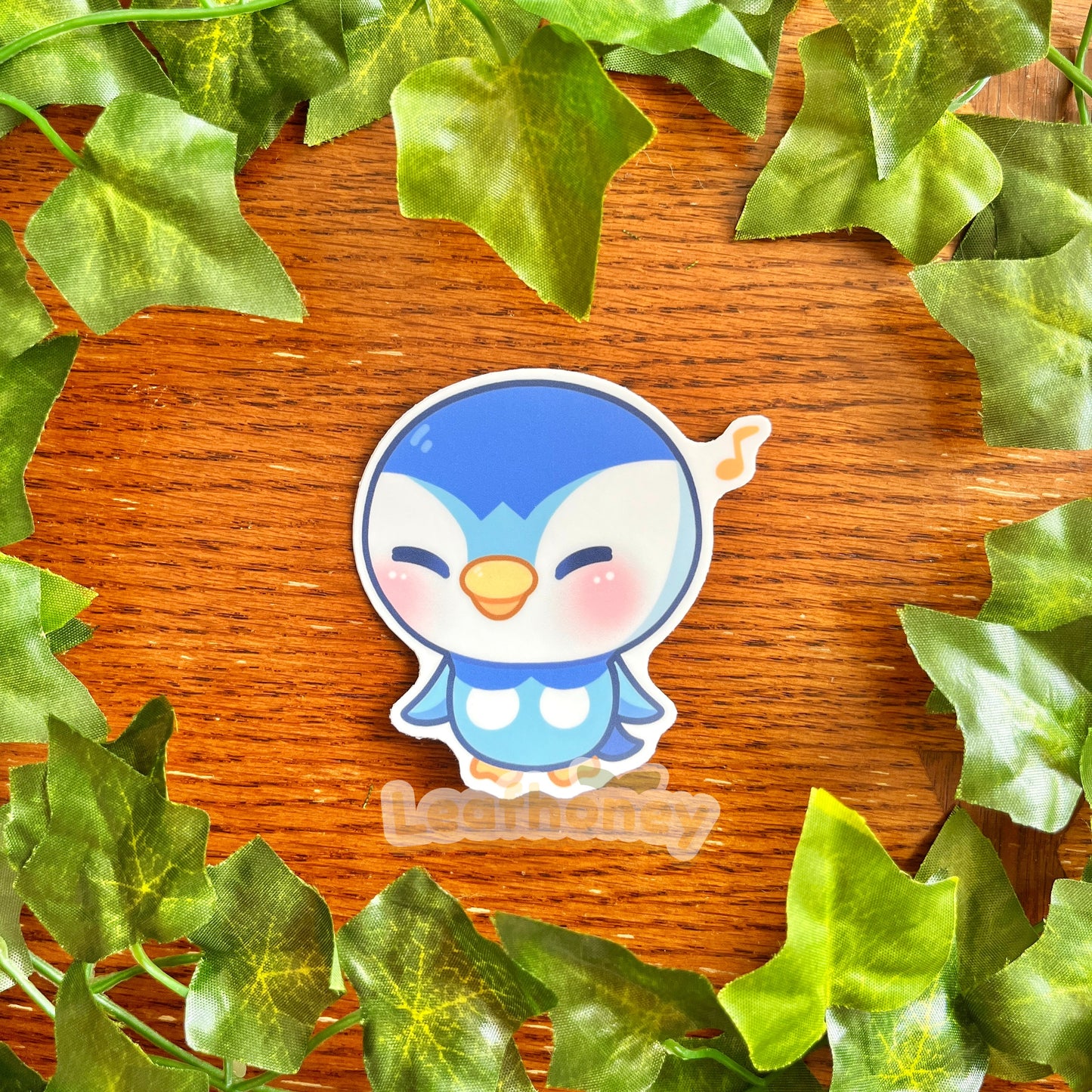 Blue Penguin Vinyl Sticker