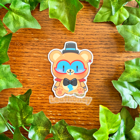 Rockstar Bear Vinyl Sticker