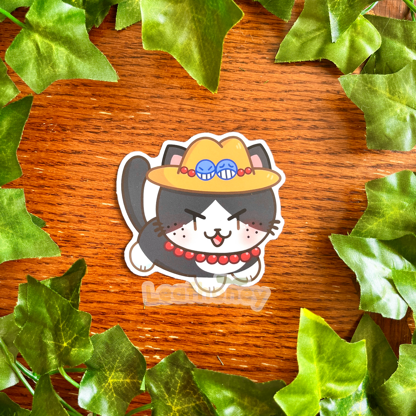 Fire Fist Cat Vinyl Sticker