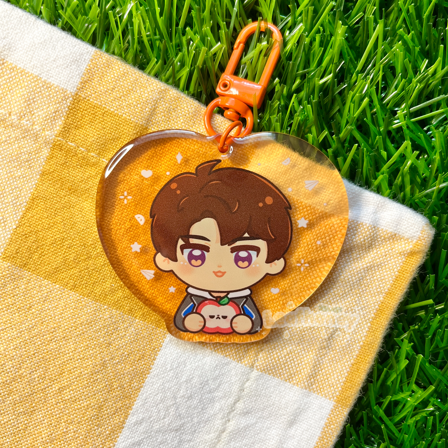 LaDs Heart Acrylic Charm