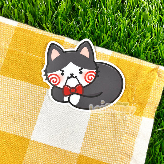 Billy the Cat Puppet Vinyl Sticker