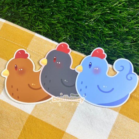 Stardew Chicken Vinyl Stickers