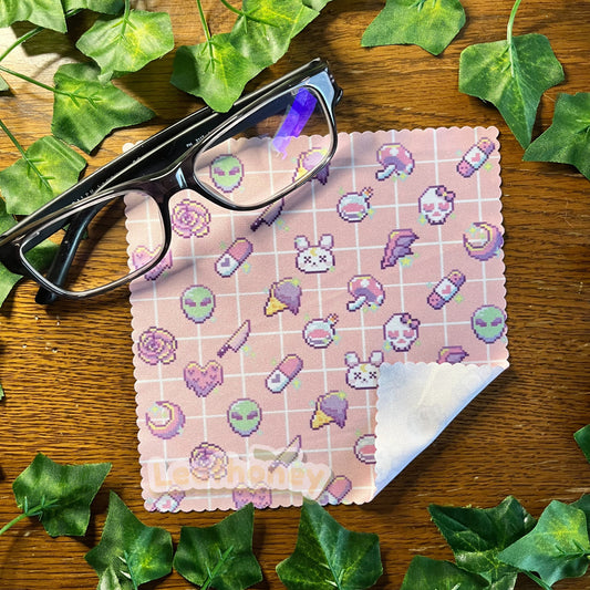 Pastel Creepy Cute Microfiber Cloth