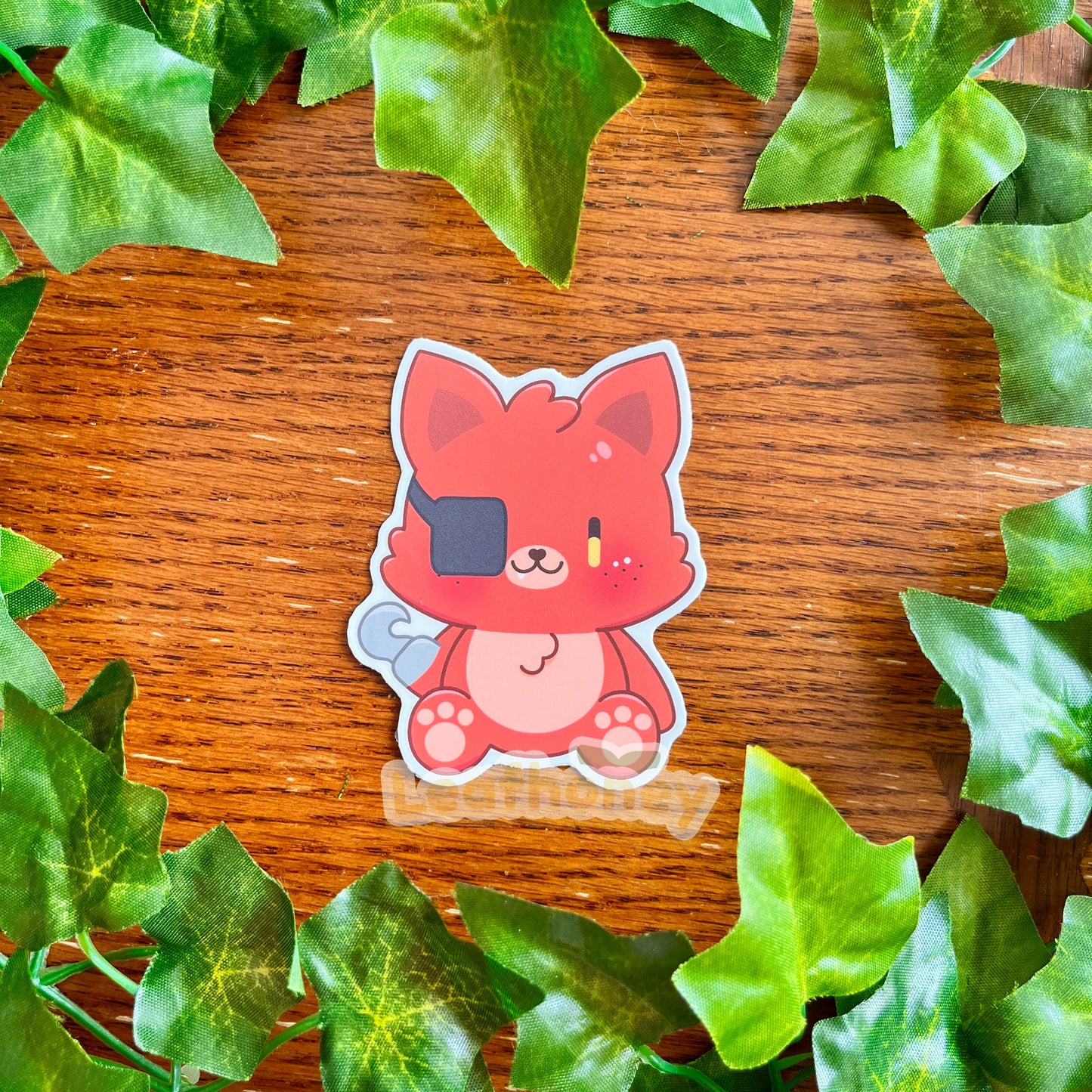 Pirate Fox Vinyl Sticker