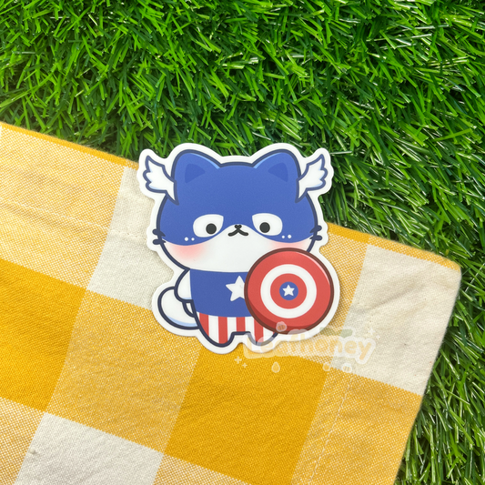 Captain Ameowica Vinyl Sticker