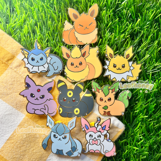 Elemental Fox Loaf Enamel Pin