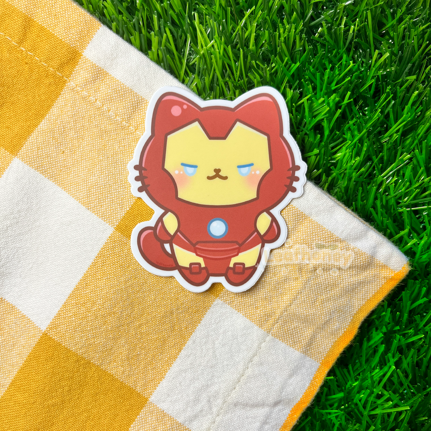 Iron Cat Vinyl Sticker