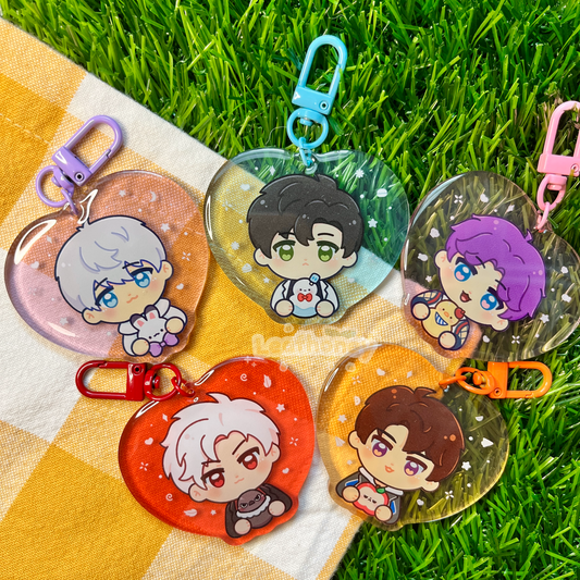 LaDs Heart Acrylic Charm