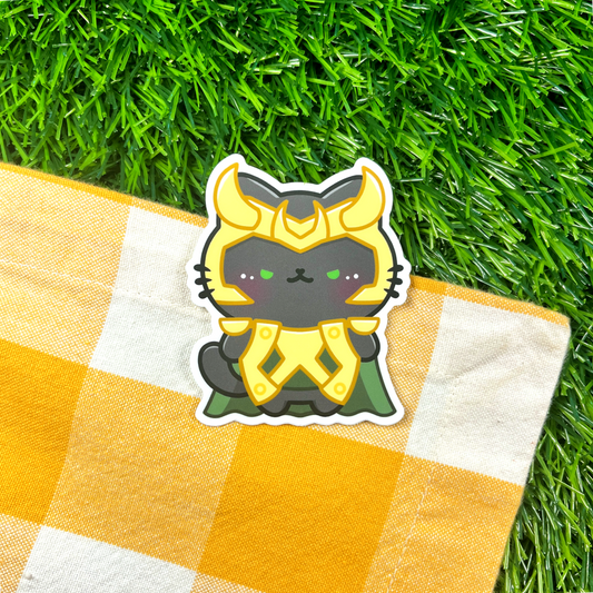 Cat of Mischief Vinyl Sticker