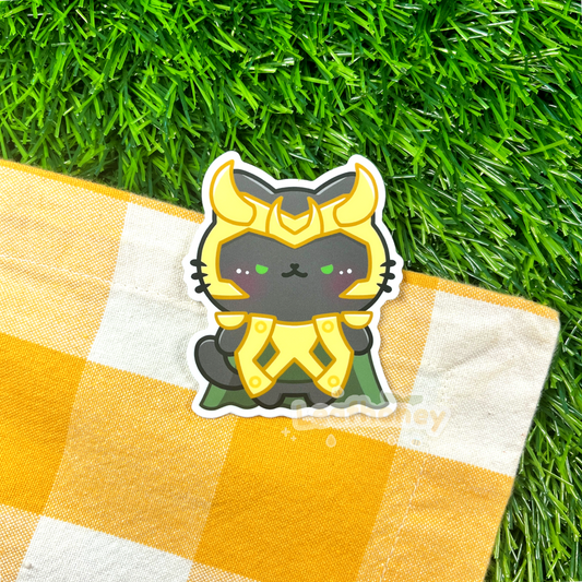 Cat of Mischief Vinyl Sticker