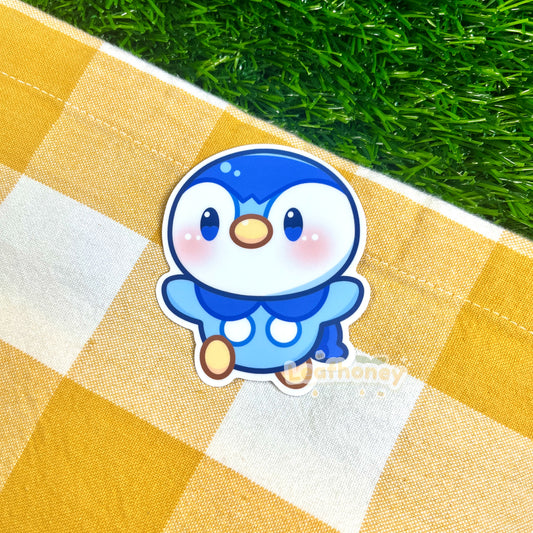 Blue Penguin Vinyl Sticker