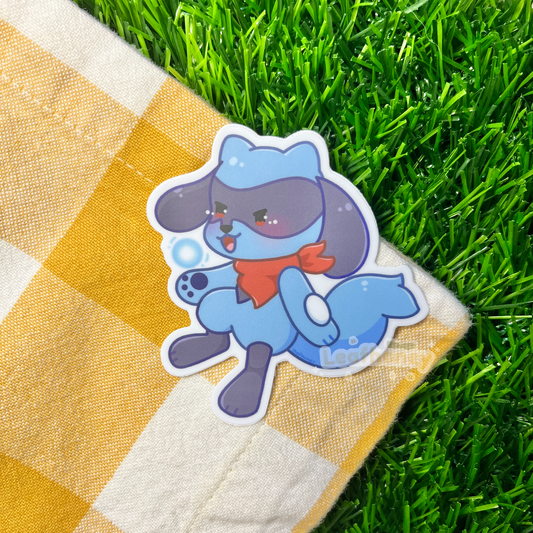 Fighting Dog Vinyl Sticker