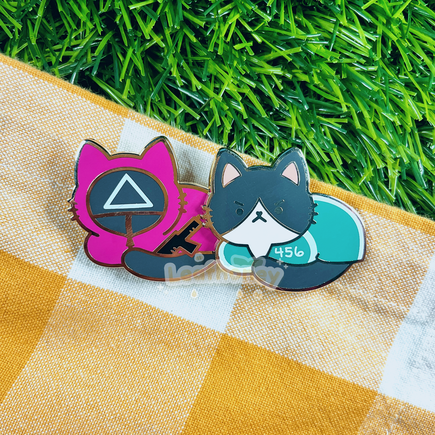 Squid Game Cats Enamel Pins