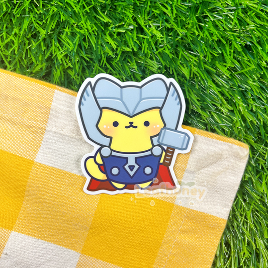 Cat of Thunder Vinyl Sticker