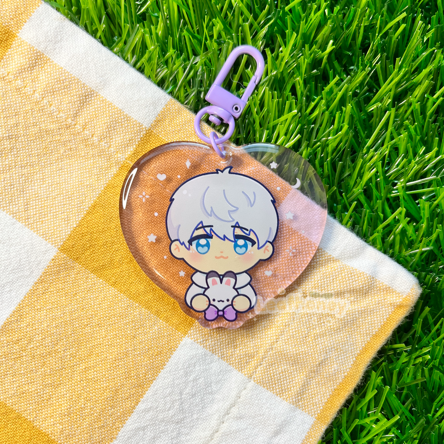 LaDs Heart Acrylic Charm