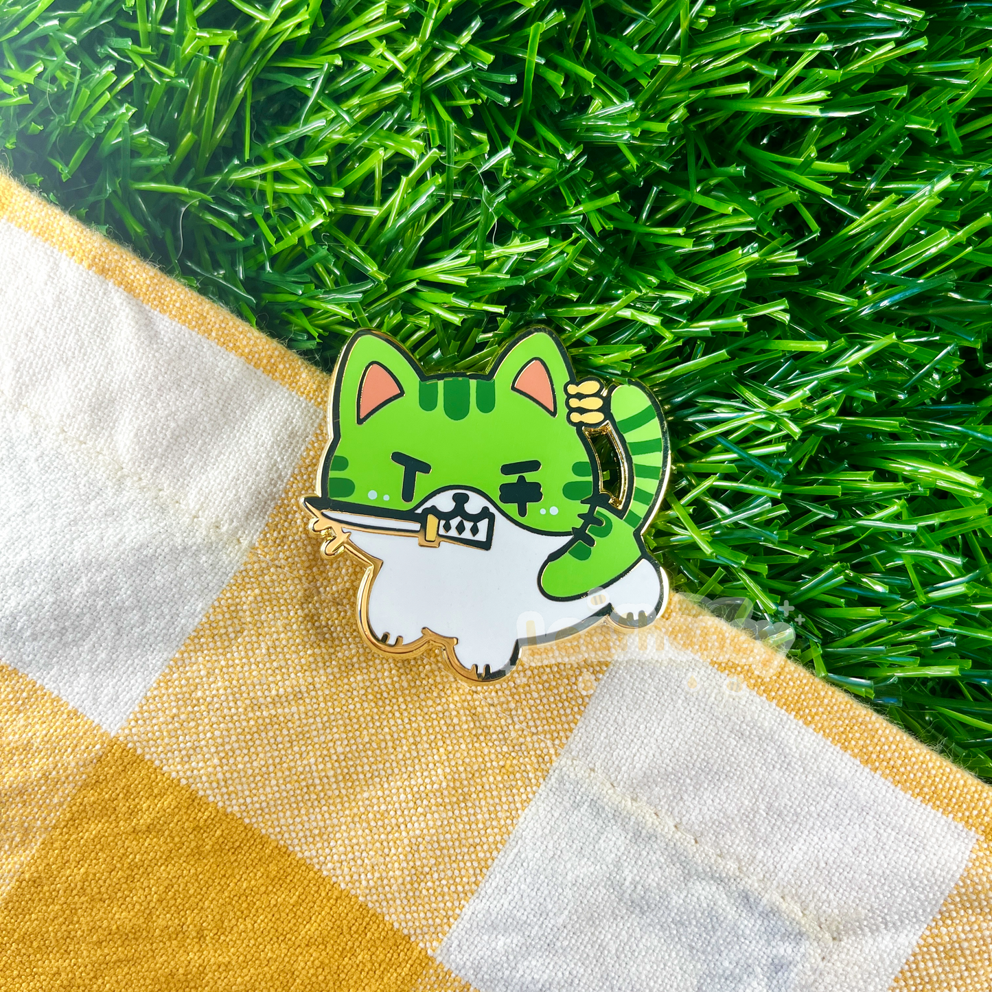 Lost Swordcat Enamel Pin